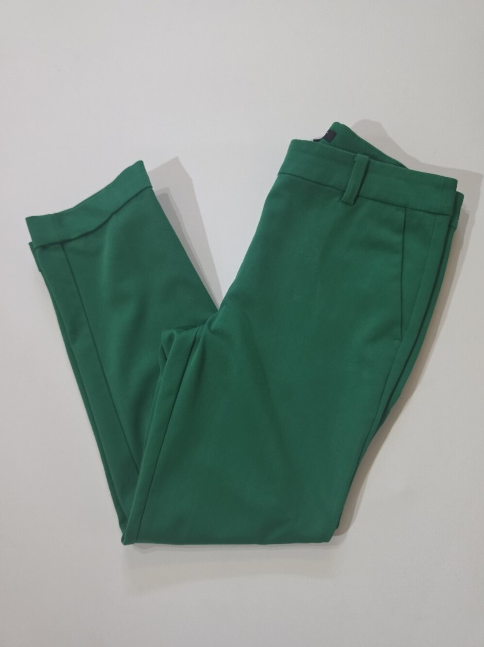 LOFT Emerald Green Straight-Leg Trousers